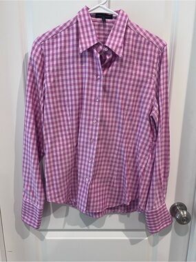 Audrey Talbott Checkered Gingham Shirt Size Medium